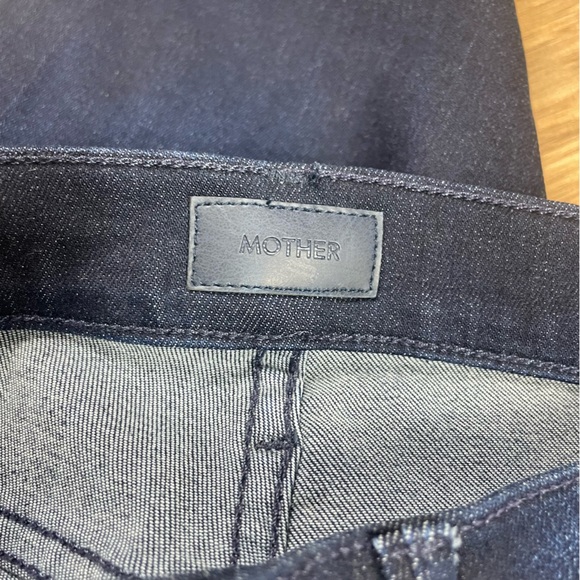 MOTHER The Mid Rise Dazzler Ankle Wash Now or Never Dark Blue Size 26 - Picture 10 of 12